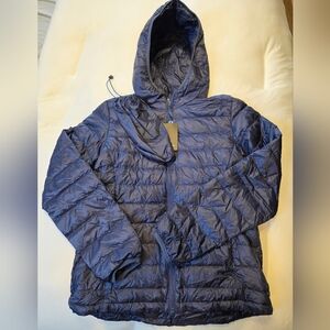 Women's Navy Puffer Jacket